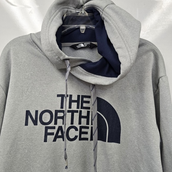 The North Face Mens Surgent Half Dome‎ Pullover Hoodie Silver Gray Sz Medium - Picture 1 of 8
